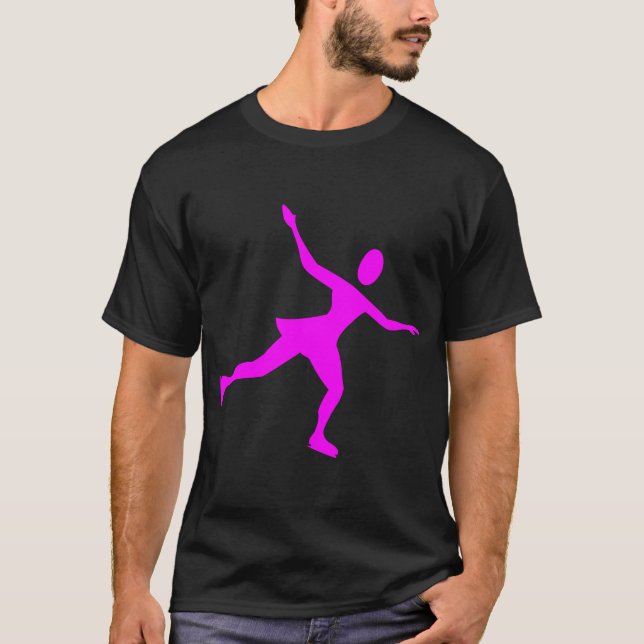 Ice Skating - Magenta T-Shirt (Front)