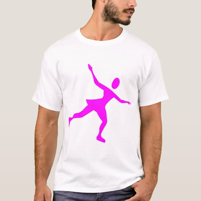Ice Skating - Magenta T-Shirt (Front)