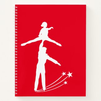 Ice skating notebook (figure skater pair)
