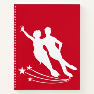 Ice skating notebook (ice dancing pair)