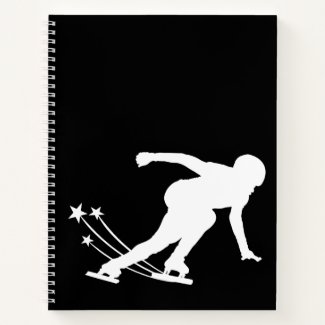 Ice skating notebook (speed skater)