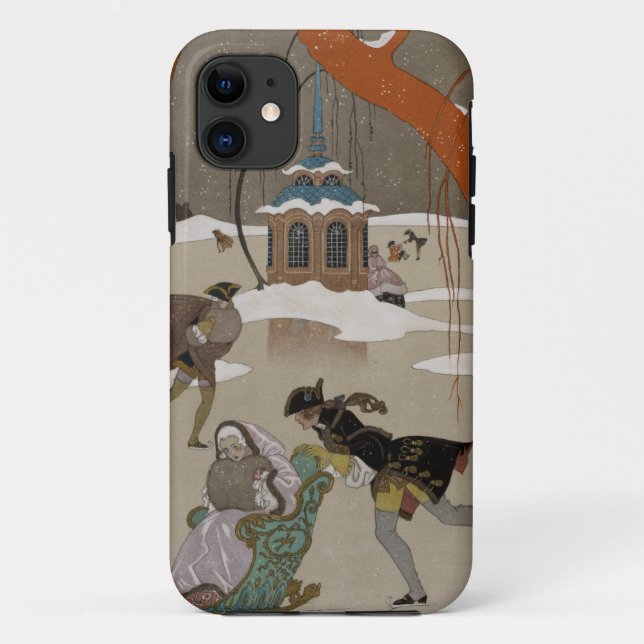 Ice Skating on the Frozen Lake Case-Mate iPhone Case (Back)