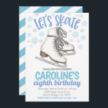 Ice Skating Party Birthday Invite<br><div class="desc">Ice Skating Party Birthday Invite

Cute Ice Skating party invite for your next birthday celebration!</div>