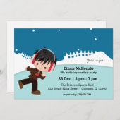 Ice Skating party Invitation (Front/Back)