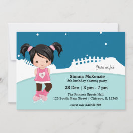 Ice Skating party Invitation