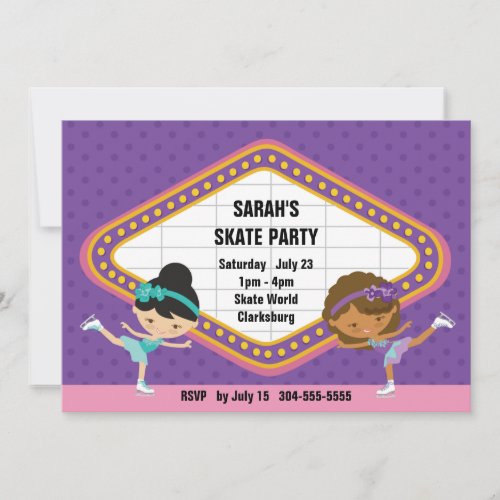 Ice Skating Party Invitation