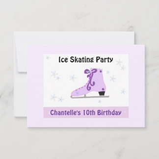 Ice Skating Party Invitation