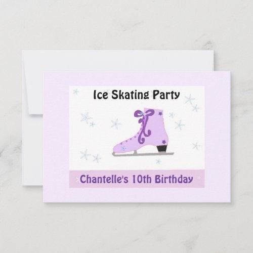 Ice Skating Party Invitation