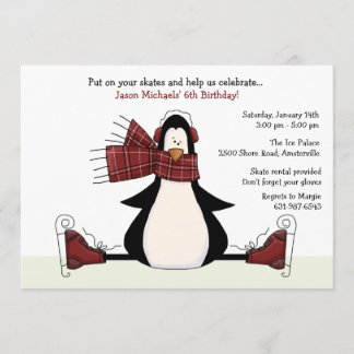 Ice Skating Party Invitation