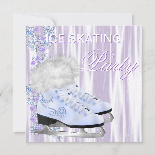 Ice Skating Party Invitation (Front)