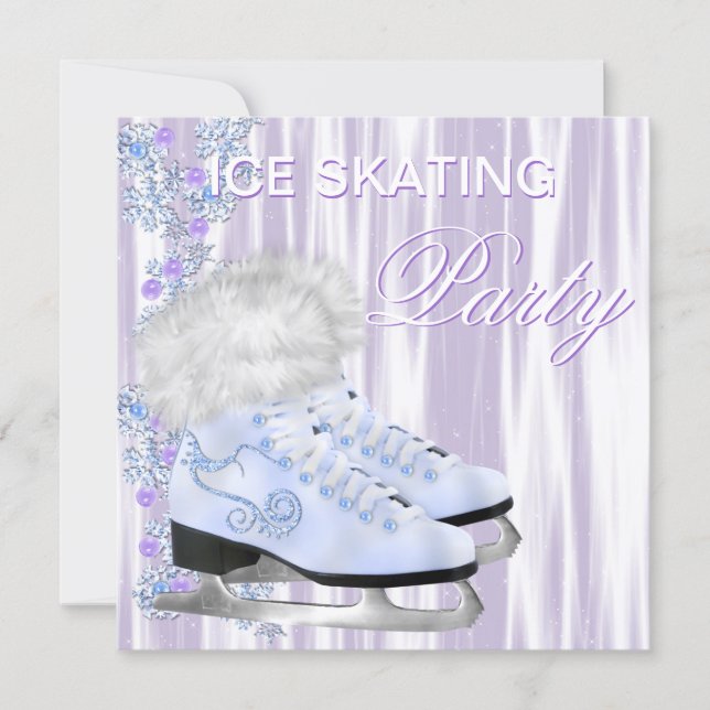 Ice Skating Party Invitation (Front)