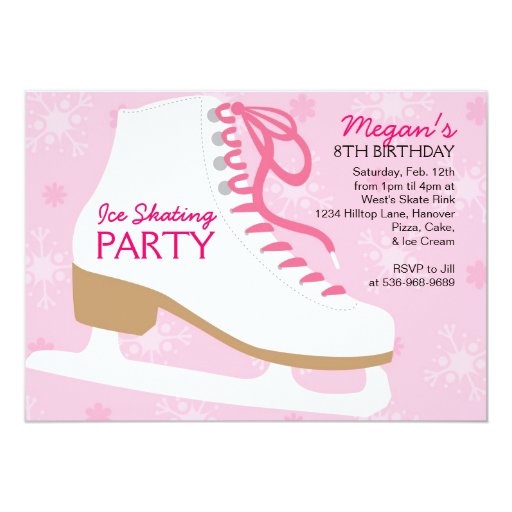 Ice Skate Invitations Printable 4