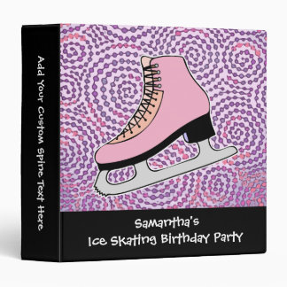 Ice Skating Party, Pink Skate Binder