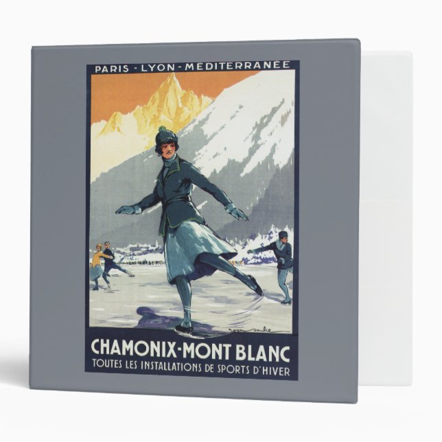 Ice Skating - PLM Olympic Promo Poster 3 Ring Binder (Front/Inside)