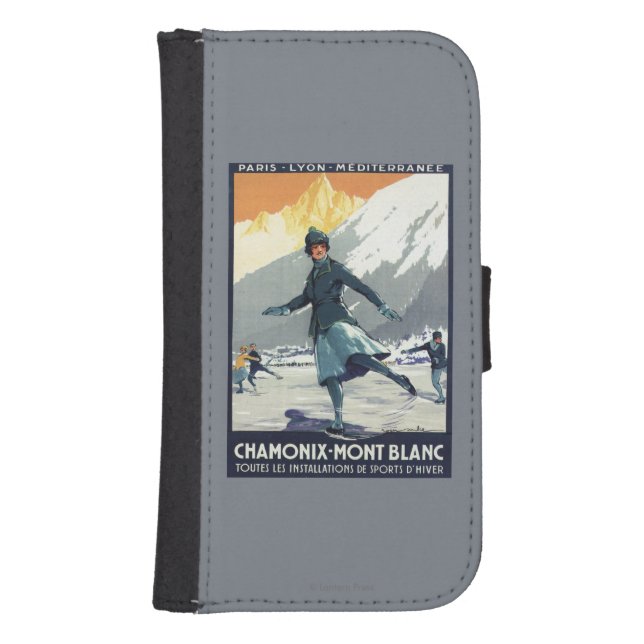 Ice Skating - PLM Olympic Promo Poster Samsung Galaxy Wallet Case (Front)