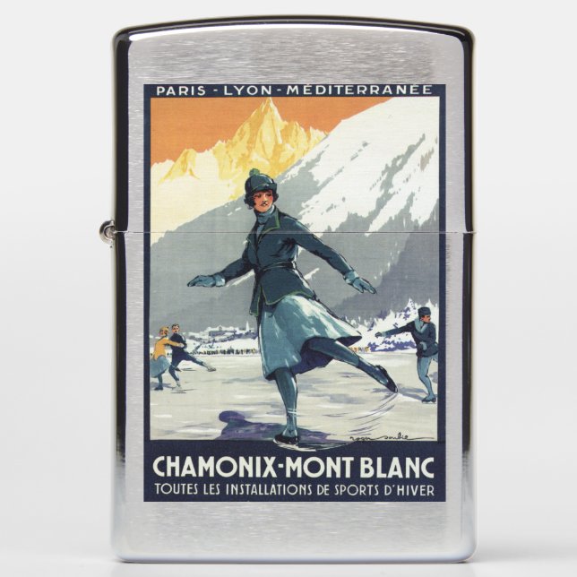 Ice Skating - PLM Olympic Promo Poster Zippo Lighter (Front)