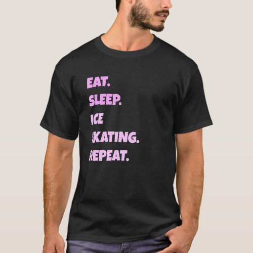 Ice Skating Png Eat Sleep Sports Repeat For Men Wo T_Shirt
