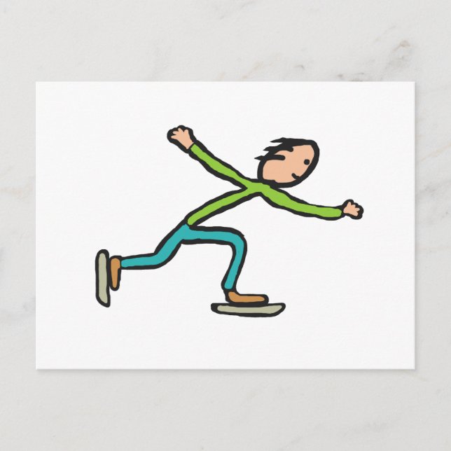 Ice Skating Postcard (Front)
