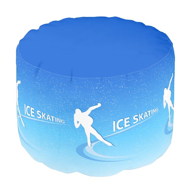 Ice Skating Pouf (Angled Front)