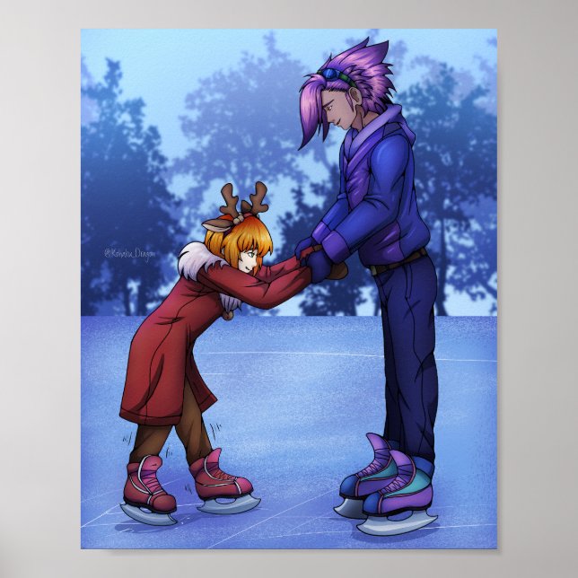 Ice Skating Practice Poster (Front)