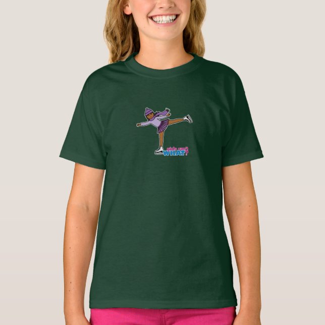 Ice Skating - Purple T-Shirt (Front)