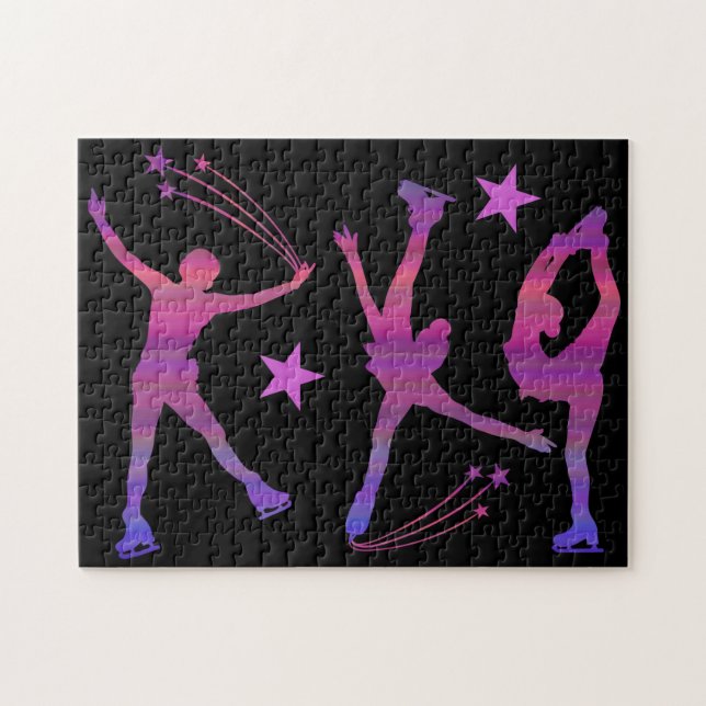 Ice skating puzzle (women figure skating) (Horizontal)