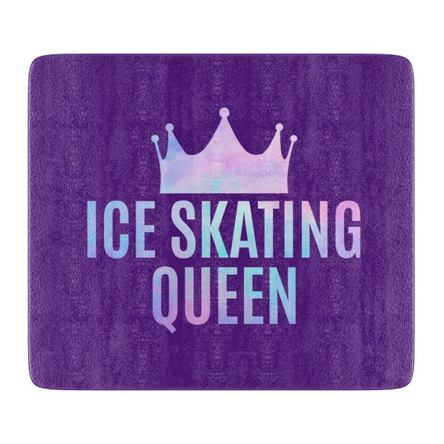 Ice Skating Queen - Ice Skating Lovers Cutting Board (Front)