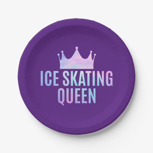 Ice Skating Queen _ Ice Skating Lovers   Paper Plates