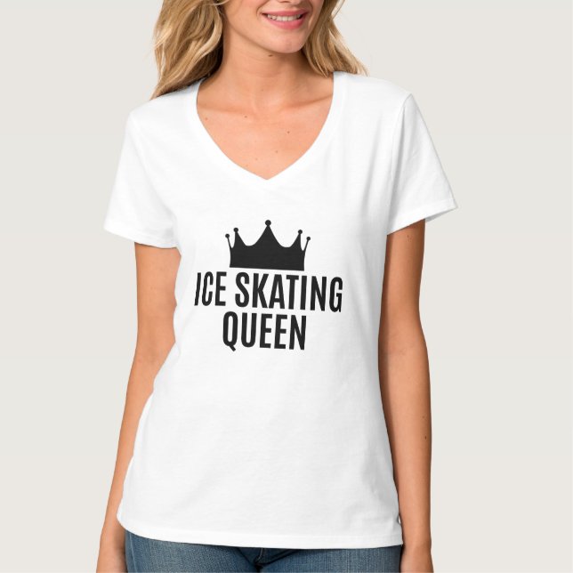Ice Skating Queen - Ice Skating   T-Shirt (Front)