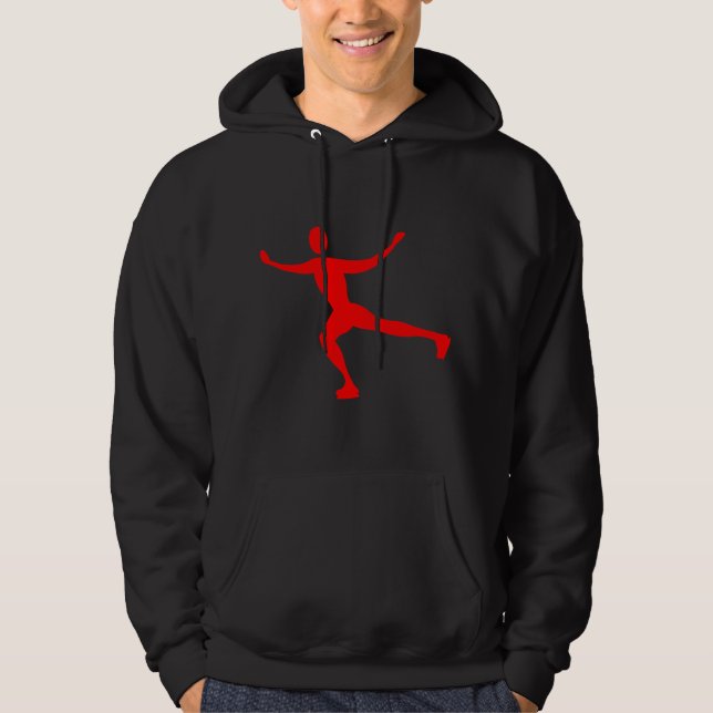 Ice Skating - Red Hoodie (Front)