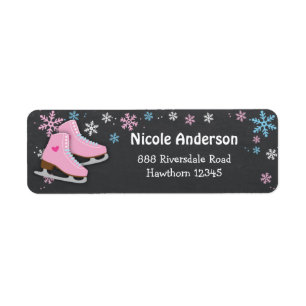 Ice Skating Return address labels