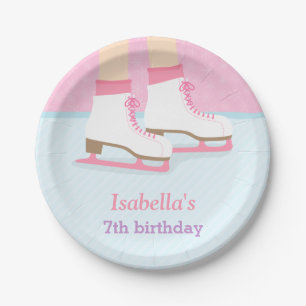 Ice Skating Rink Girls Birthday Party Supplies Paper Plates