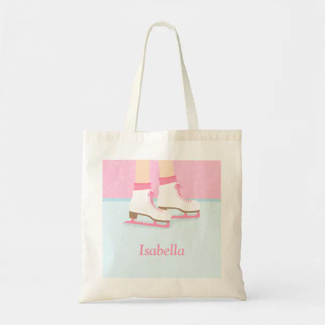 Ice Skating Rink Girls Personalized Tote Bag Zazzle