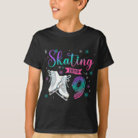 Ice Skating Rolling 9th Birthday Party Girl Family