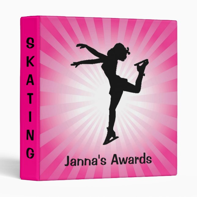 Ice Skating Scrapbook Binder (Front/Spine)