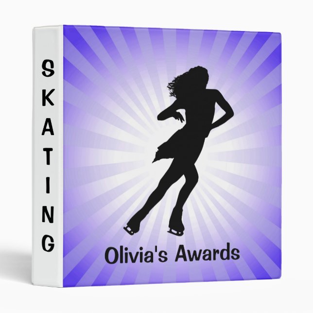 Ice Skating Scrapbook Binder (Front/Spine)