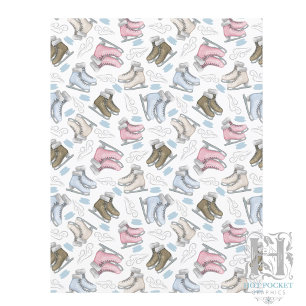 Ice Skating Scrapbook Paper