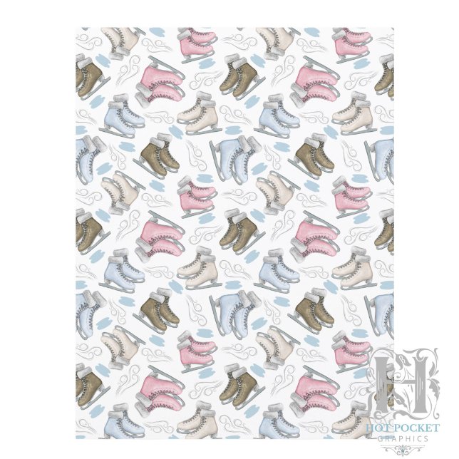Ice Skating Scrapbook Paper (Creator Uploaded)