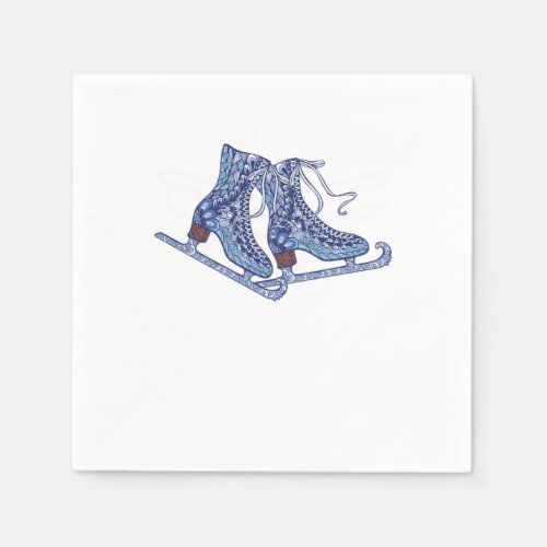 Ice Skating Shoes Winter Sports Gift Napkins