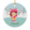 Ice Skating Skater Girl Dated Christmas Ornament