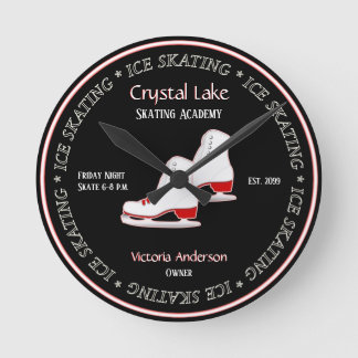Ice Skating Skates Wall Clock