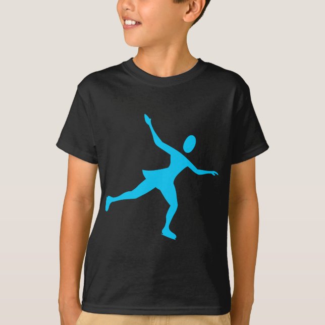 Ice Skating - Sky Blue T-Shirt (Front)