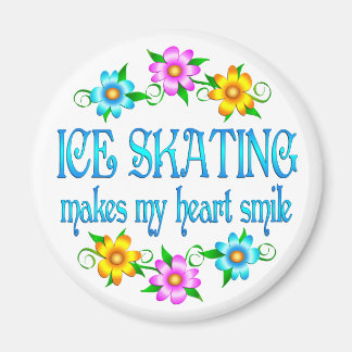 Ice Skating Smiles Magnet