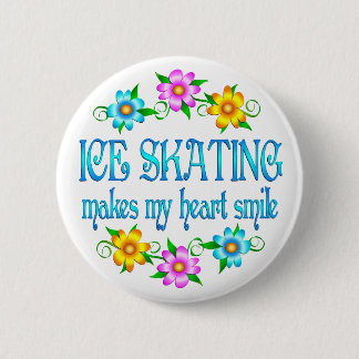 Ice Skating Smiles Pinback Button