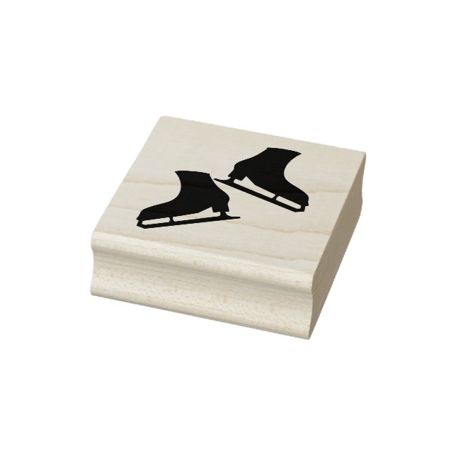 Ice skating stamp figure skates pair (Stamp)