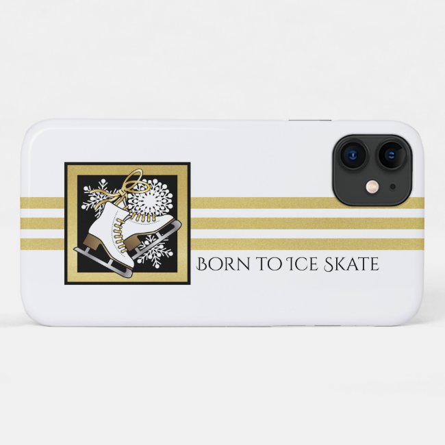 Ice Skating Stylish Modern - Born to Ice Skate -