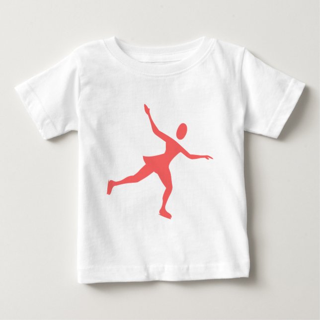 Ice Skating - Tropical Pink Baby T-Shirt (Front)