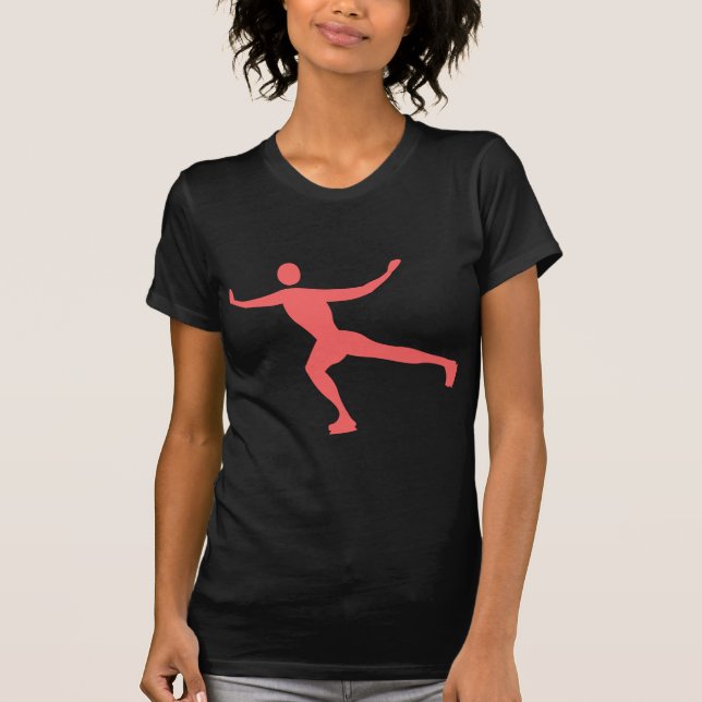Ice Skating - Tropical Pink T-Shirt (Front)