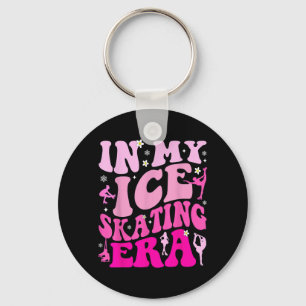Ice Skating Vibes Skater Coach Figure Hockey Skate Keychain