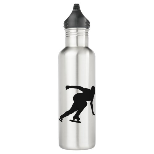 Ice skating water bottle speed skater